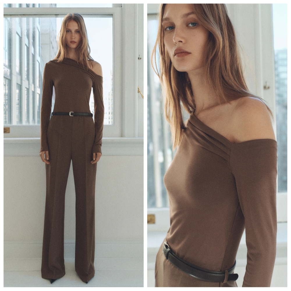 MANGO Belted Jumpsuit